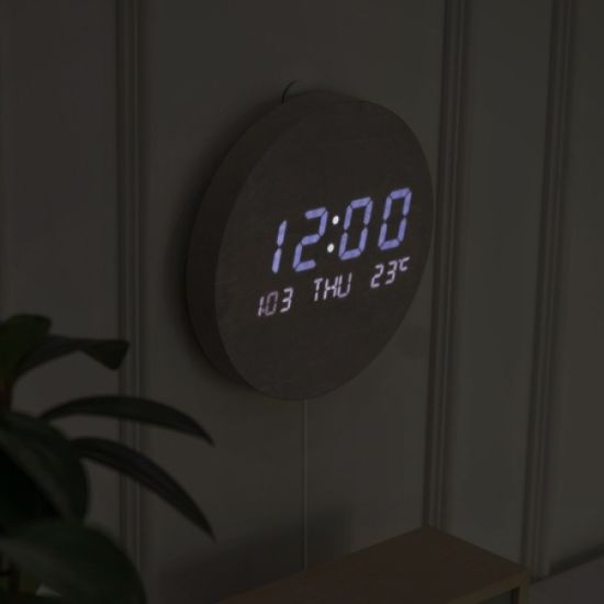 플라이토 문클락 인테리어 LED 벽시계 19.5cm JS-i109