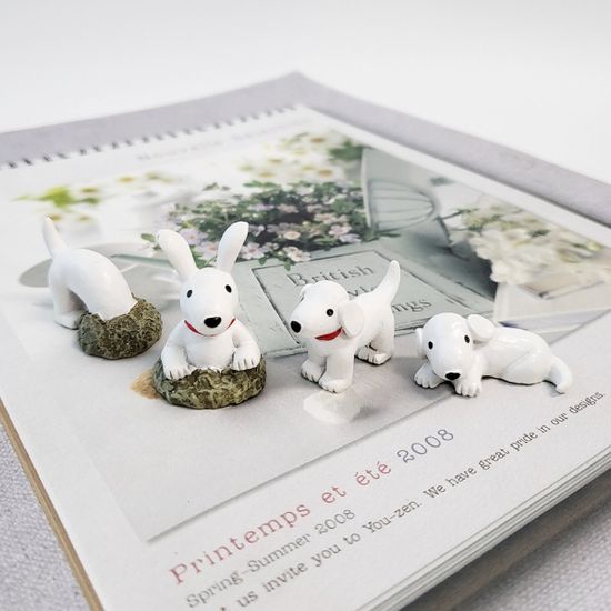 강아지 몰리 미니 장식 4p set