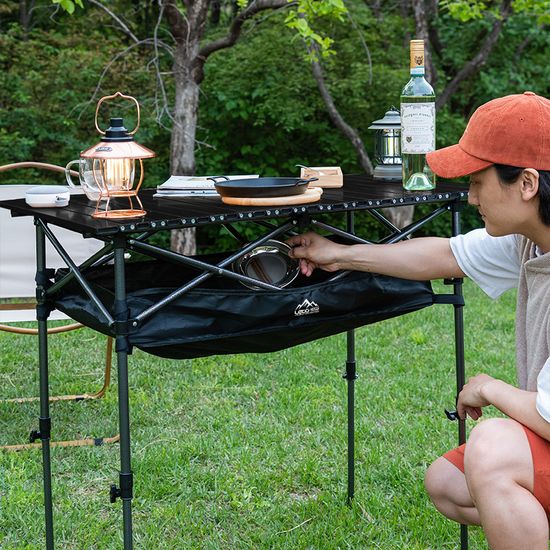 레토 접이식 높이조절 경량 캠핑 롤 테이블 LCT-HA05