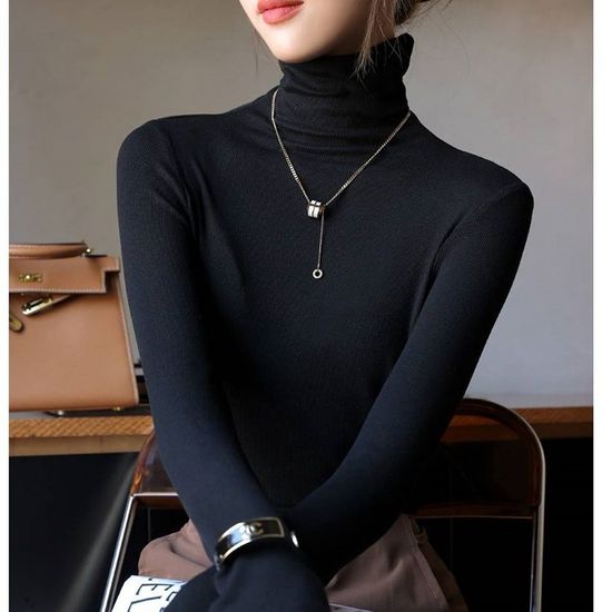 고급 슬림핏 여성 폴라티 터틀넥 목폴라티(WD3BF79)