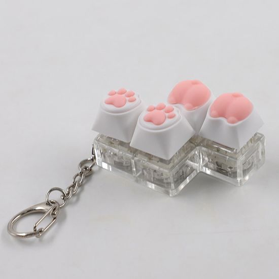 발바닥 손가락 led 키보드 키캡 키링 팝잇 피젯 토이