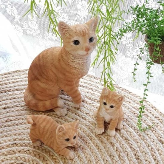 고양이 패밀리 장식인형