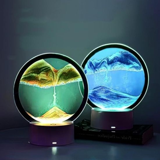 모래멍 샌드아트 럭셔리 LED 모래시계 무드등