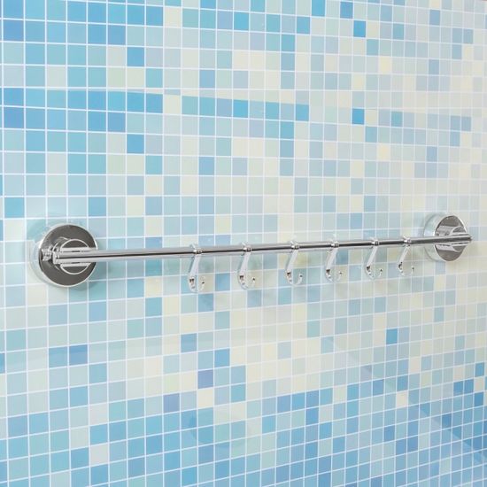 흡착식 주방 욕실 후크 걸이대 조리도구 세안용품걸이