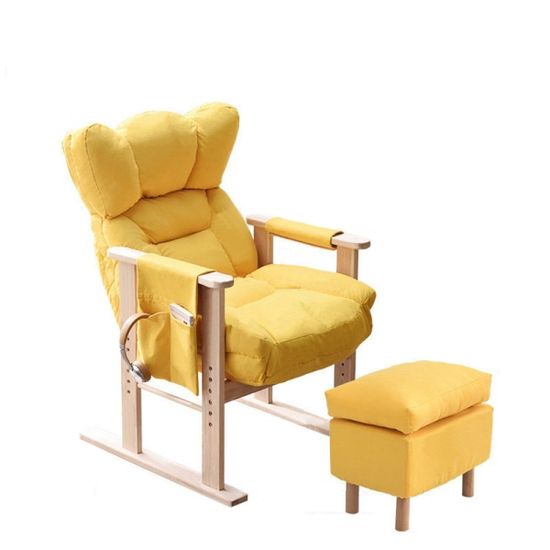 1인용 각도&높이 조절 소파 스툴 세트 (옐로우)