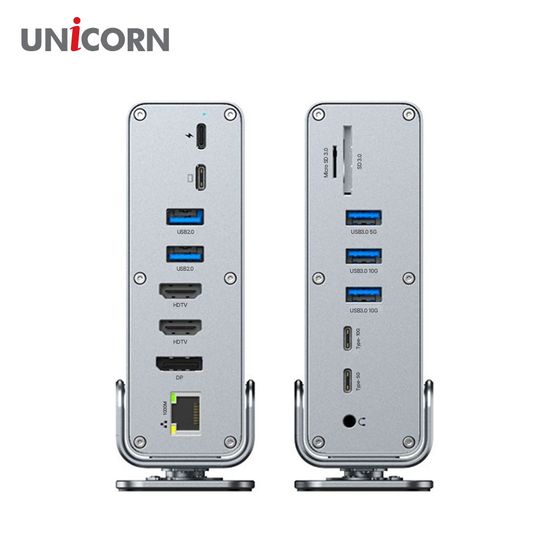 유니콘 C타입 16in1 멀티허브 도킹스테이션 10G 100W 