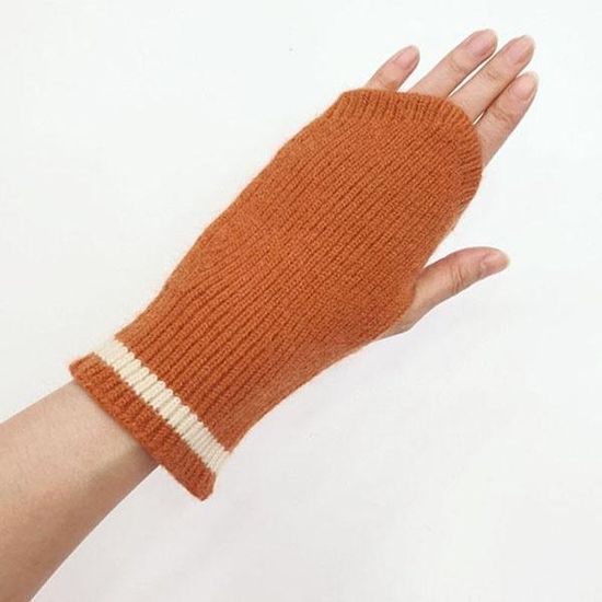 [애슬릿]여성 라인 골지 니트 핸드 워머 방한 토시