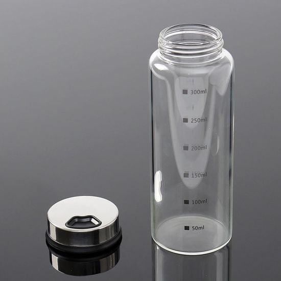 요리톡톡 내열유리 눈금 양념통 스텐 소금 후추통