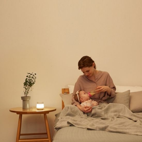 모닛 스마트 수유등 / 온습도계 무드등 취침등 캠핑등