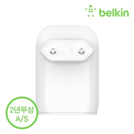 벨킨 USB-PD C타입 + A타입 듀얼 고속 충전기 WCB007