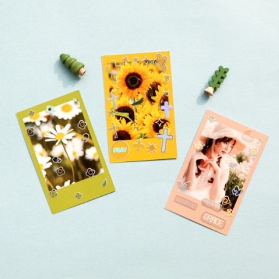 그레이스벨 홀로그램 라인 스티커 (3종)