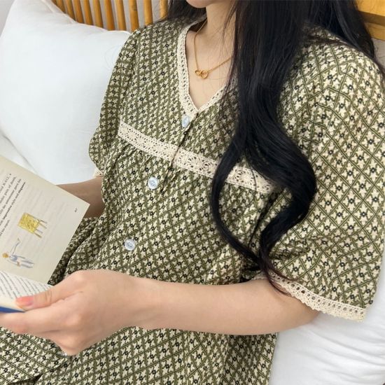 라플렌 순면 지지미 여름 잠옷 시어써커 커플 잠옷