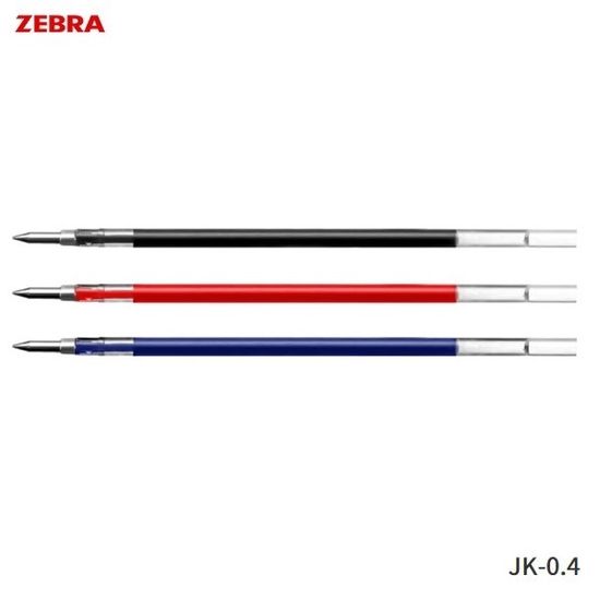 제브라 사라사클립 0.4mm 3색볼펜 리필심 JK-0.4 1타