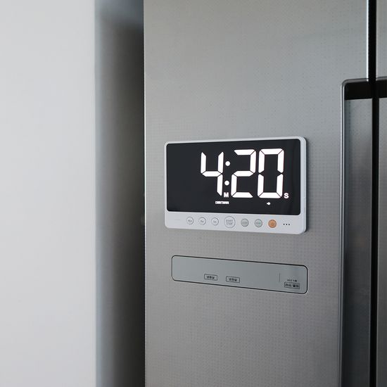 [무아스] 빅스크린 24cm LED 충전식 타이머 시계