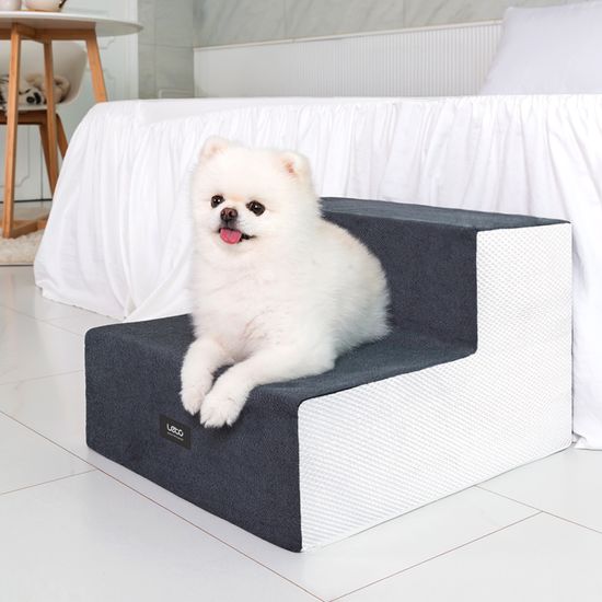 레토 강아지 계단 논슬립 2단 스텝 LDS-T02