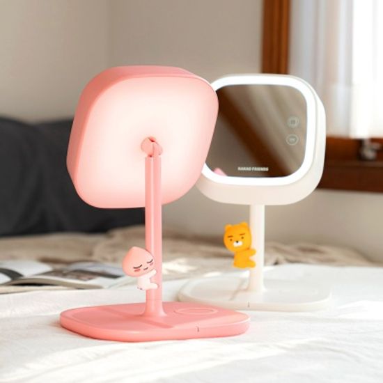 카카오프렌즈 스마트 고속 무선충전 LED 미러 스탠드