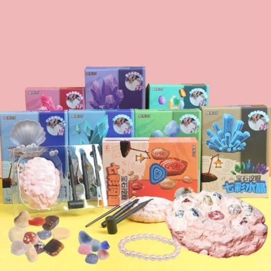 광물 보석 캐기 발굴 키트 토이 집중력 향상 장난감