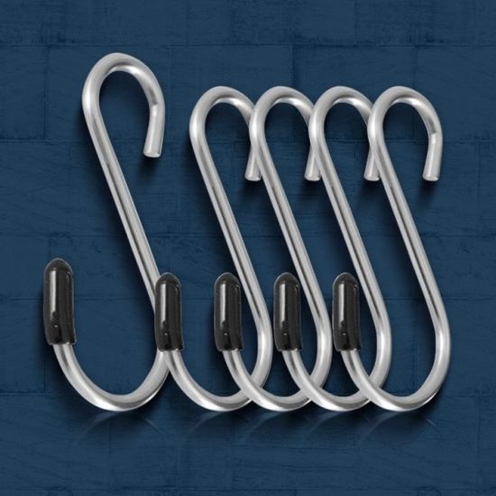 S자고리 5개 스텐 철고리 걸이 후크 s고리 다용도