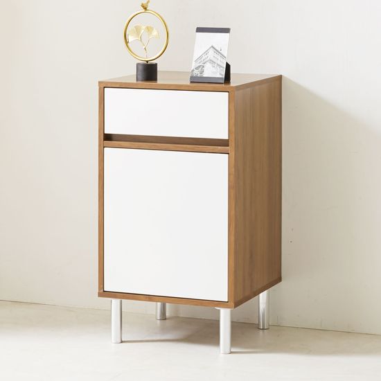 포즈 미니 침대옆 수납장 옷 거실 틈새장 2단 (착불)