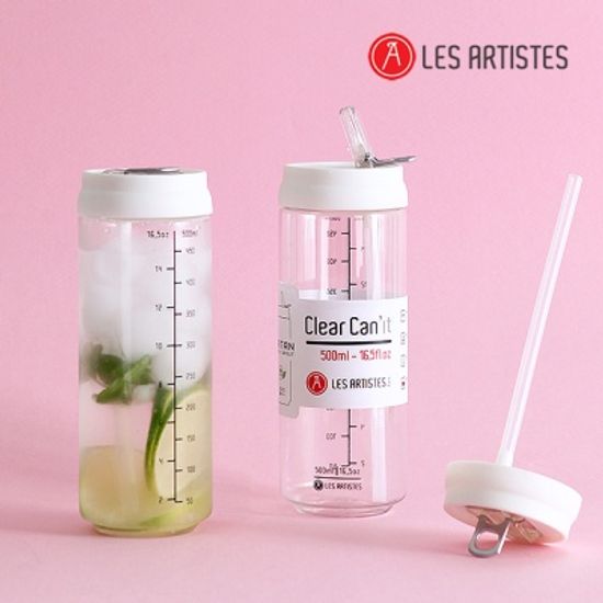 프랑스 레자티스트 클리어 캔잇 트라이탄 빨대텀블러