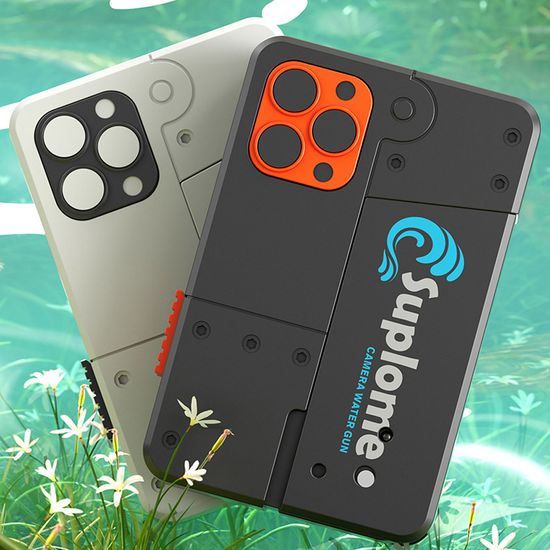 접이식 휴대폰 자동 물총 듀얼 노즐 워터건 워터밤