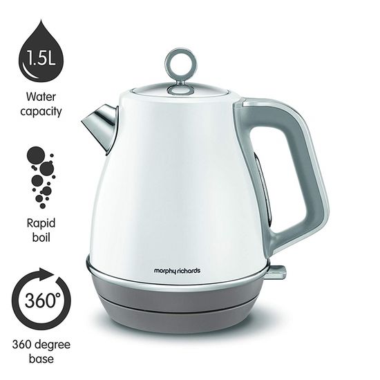 모피리처드 이보크 코어 전기 주전자 [레드&화이트]