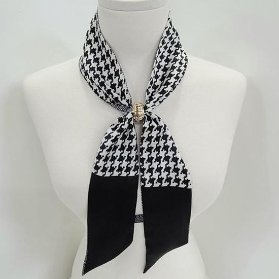 [애슬릿]여성 봄 패턴 리본 타이 방도 스카프