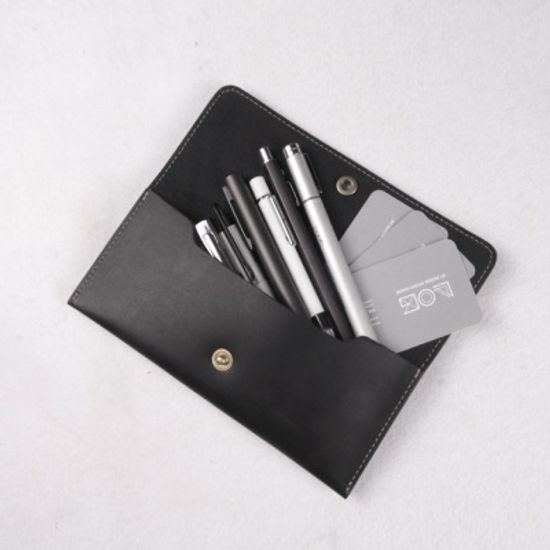 LOG Leather Pen case 천연가죽 필통 (오일풀업가죽)