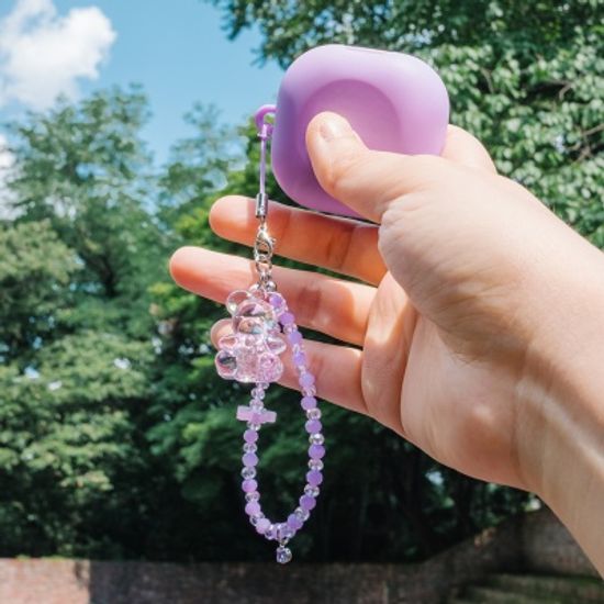 키치베어 비즈 스트랩 키링 핸드폰줄