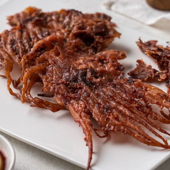 두툼하고 부드러운 맛있는 맥반석 숏다리 오징어 100g