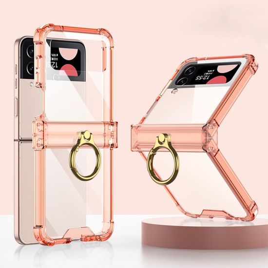 갤럭시 z플립4 투명 고리 링 힌지보호 젤리 케이스