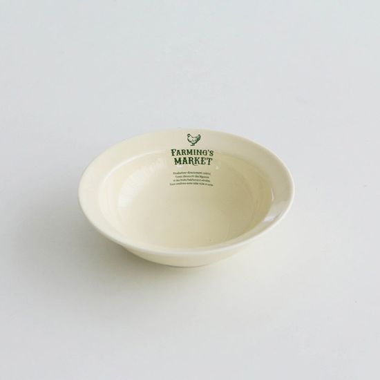 파밍스 마켓 레터링 찬기, 반찬그릇 12cm 1p