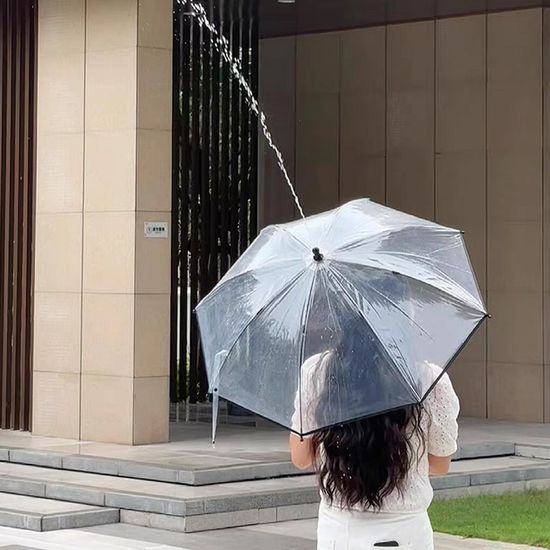 투명 우산 물총 방패 수동 펌프 스틱 워터건 워터밤