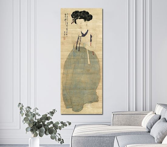 신윤복 그림 미인도 민화 거실 인테리어 액자