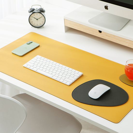 [무료각인]오브리즈 프리미엄 가죽 데스크매트