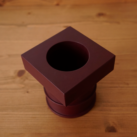 포스트 컬럼 펜슬홀더 - 버건디