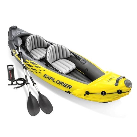 인텍스 익스플로러 에어카약 보트 2인용 노 펌프세트
