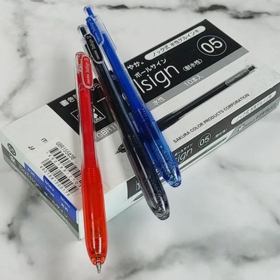 사쿠라 젤잉크 중성펜 Ballsign Knock 0.5mm 1다스[W9