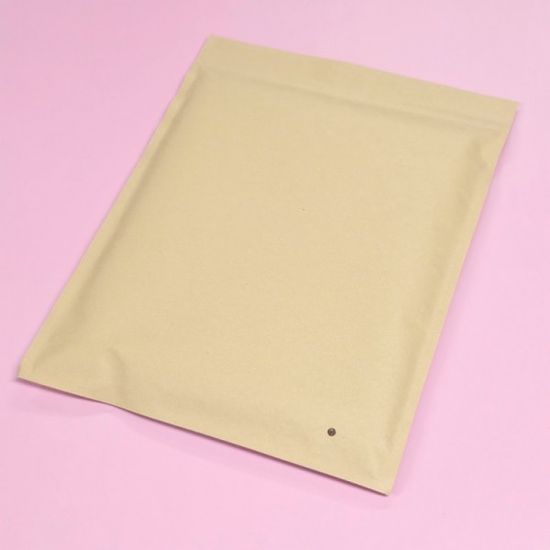 크라프트 납작 종이 봉투 소분 포장 지퍼백 L