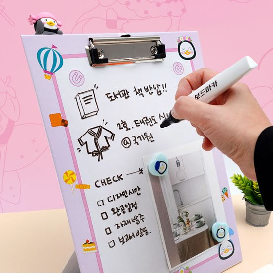 펭수 스탠딩 클립보드 & 마그넷 세트