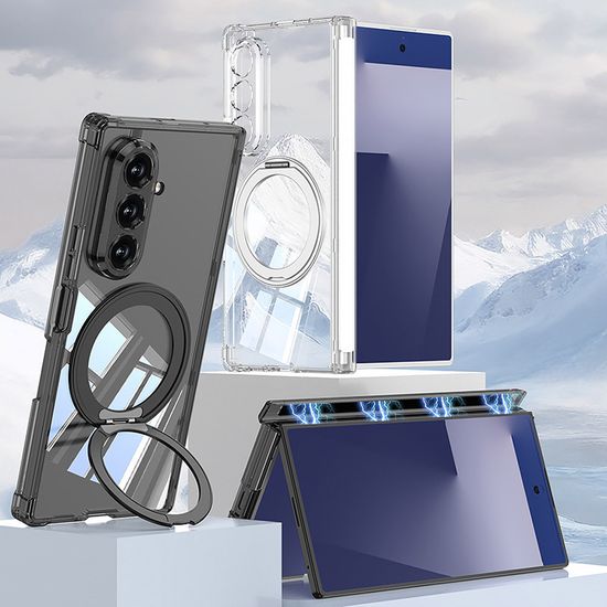 갤럭시z폴드7 마그네틱 힌지 맥세이프 링 투명 케이스
