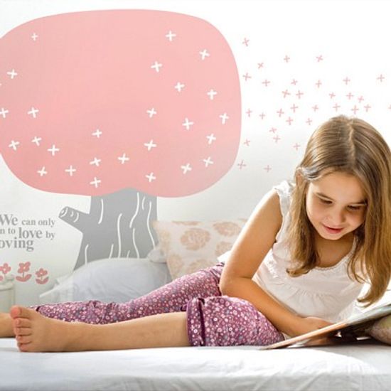 [디자인베이] 꿈나무 (반제품C타입) 그래픽스티커 유치원 포인트 시트지