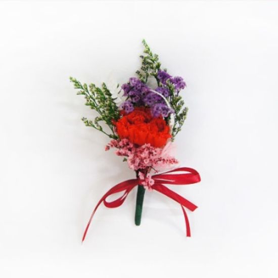 프리저브드 카네이션 코사지