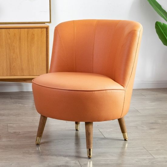 유럽풍 등받이 거실 소파의자 (오렌지)