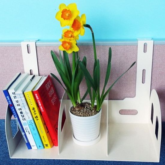 45mm 파티션용 오피스퍼니처正品  레이저가공 파티션책꽂이(3칸 일반하중용)