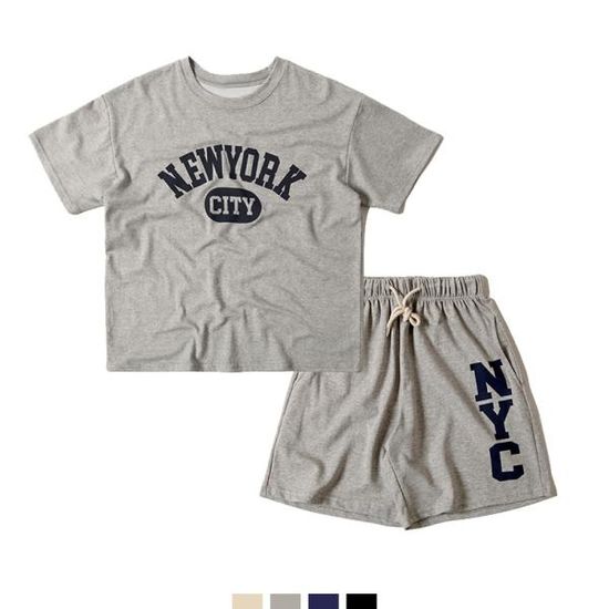 뉴욕 반팔+반바지 셋업