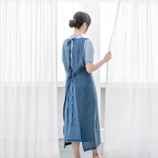 케이블랑 린넨 레이어드 앞치마 (8colors)