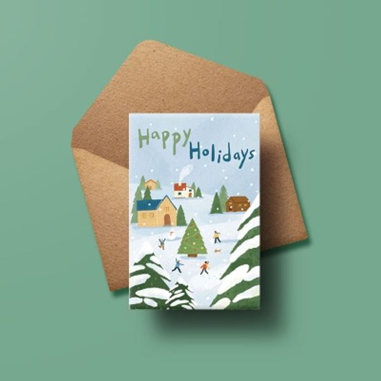 [크리스마스카드] XHH3004-HAPPY HOLIDAYS 성탄절카드