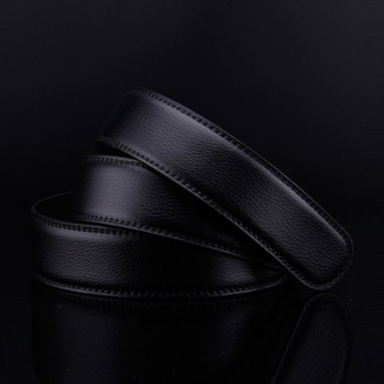 자동버클 교체용 가죽벨트(블랙) / 남성 정장벨트