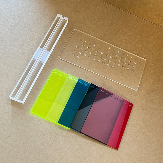 아크릴 감성 만년달력 (5colors)